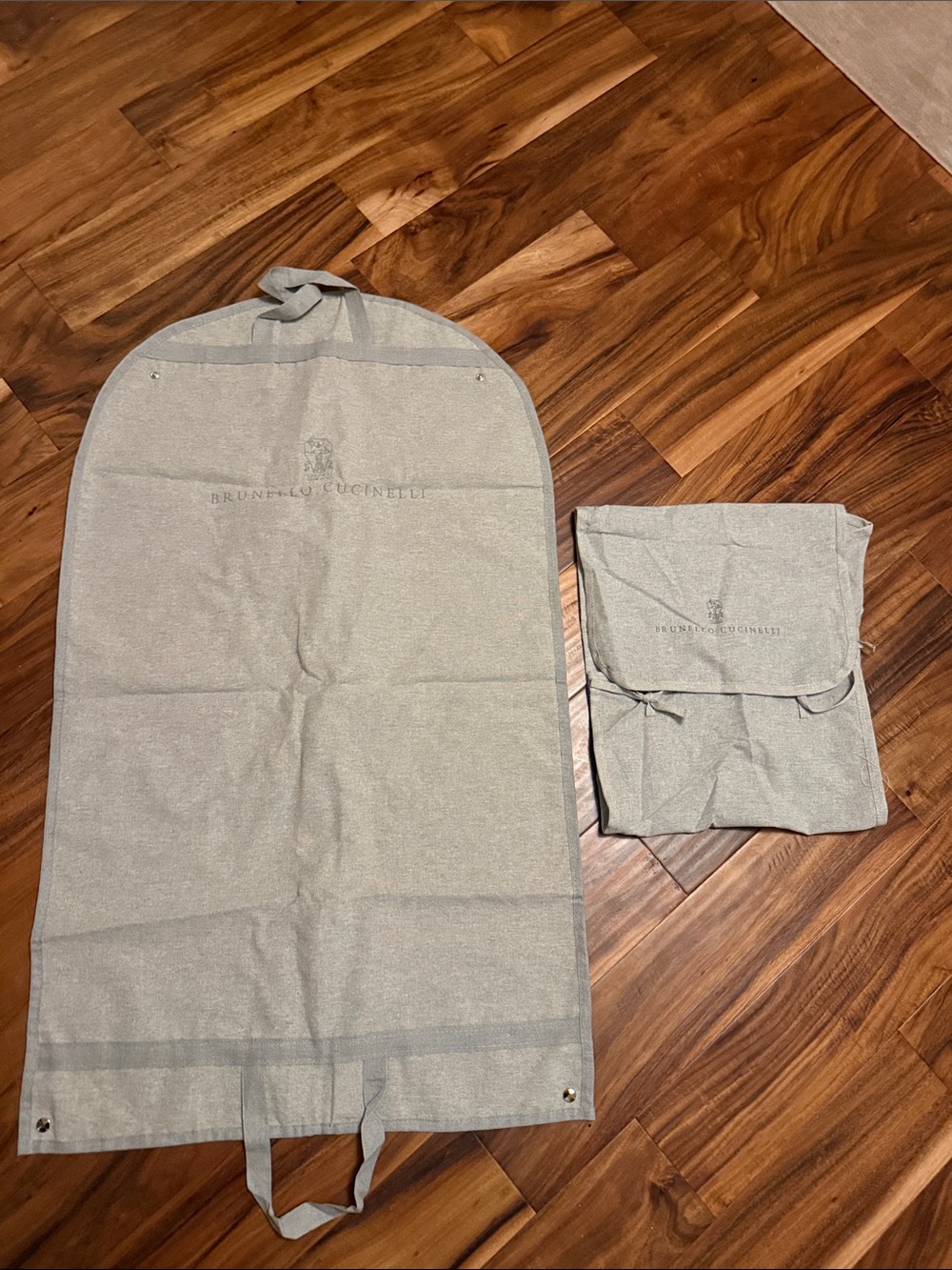 Brunello Cucinelli Ligh  Gray Garment Bag